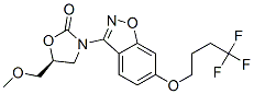 (5S)-5-(METHOXYMETHYL)-3-[6-(4,4,4-TRIFLUOROBUTOXY)-1,2-BENZOXAZOL-3-YL]-1,3-OXAZOLIDIN-2-ONE CAS#: 185835-97-6