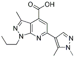 6-(1,5-DIMETHYL-1 H-PYRAZOL-4-YL)-3-METHYL-1-PROPYL-1 H-PYRAZOLO[3,4-B ]PYRIDINE-4-CARBOXYLIC ACID CAS#: 1004727-50-7