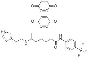 6-[2-(4-IMIDAZOLYL)ETHYLAMINO]-N-(4-TRIFLUOROMETHYLPHENYL)HEPTANECARBOXAMIDE DIMALEATE CAS#: 195867-54-0