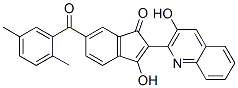 6-(2,5-Dimethylbenzoyl)-3-hydroxy-2-(3-hydroxy-2-quinolinyl)-1H-inden-1-one CAS#: 198625-33-1