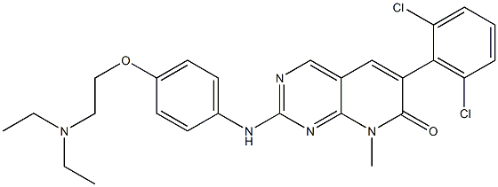 6-(2,6-Dichloro-phenyl)-2-[4-(2-diethylaMino-ethoxy)-phenylaMino]-8-Methyl-8H-pyrido[2,3-d]pyriMidin-7-one CAS#: 185039-89-8