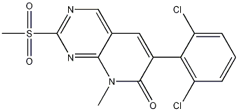 6-(2,6-Dichlorophenyl)-8-methyl-2-methylsulfonyl-8H-pyrido[2,3-d]pyrimidin-7-one CAS#: 185039-48-9