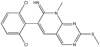 6-(2,6-Dichlorophenyl)-8-methyl-2-(methylthio)pyrido[2,3-d]pyrimidin-7(8H)-imine CAS#: 185039-29-6