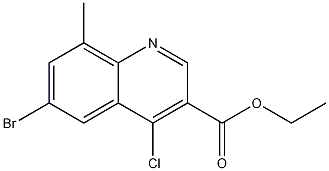 6-Bromo-4-chloro-8-methylquinoline-3-carboxylic acid ethyl ester CAS#: 1016780-82-7