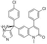 6-[amino-(4-chlorophenyl)-(3-methylimidazol-4-yl)methyl]-4-(3-chloroph enyl)-1-methyl-quinolin-2-one CAS#: 192185-68-5