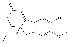 6-chloro-9a-(2-fluoroethyl)-7-methoxy-9,9a-dihydro-1H-fluoren-3(2H)-one CAS#: 1039456-85-3