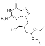 6H-Purin-6-one, 2-amino-9-[(2R)-4,4-diethoxy-2-(hydroxymethyl)butyl]-1,9-dihydro- CAS#: 195157-25-6