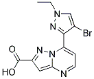 7-(4-BROMO-1-ETHYL-1 H-PYRAZOL-3-YL)-PYRAZOLO[1,5-A ]PYRIMIDINE-2-CARBOXYLIC ACID CAS#: 1001500-67-9