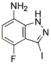 7-AMINO-4-FLUORO-3-IODO INDAZOLE CAS#: 1000343-10-1