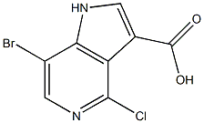 7-BROMO-4-CHLORO-5-AZAINDOLE-3-CARBOXYLIC ACID CAS#: 1000342-13-1