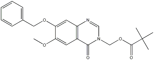 7-Benzyloxy-6-methoxy-3-[(pivaloyloxy)methyl]-3,4-dihydroquinazolin-4-one CAS#: 193002-24-3