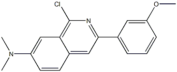 7-IsoquinolinaMine, 1-chloro-3-(3-Methoxyphenyl)-N,N-diMethyl- CAS#: 1029009-59-3