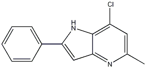 7-chloro-5-methyl-2-phenyl-1H-pyrrolo[3,2-b]pyridine CAS#: 1026076-88-9