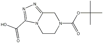 7-(tert-butoxycarbonyl)-5,6,7,8-tetrahydro-[1,2,4]triazolo[4,3-a]pyrazine-3-carboxylic acid CAS#: 1053656-19-1