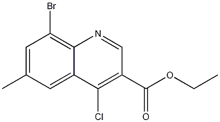 8-Bromo-4-chloro-6-methylquinoline-3-carboxylic acid ethyl ester CAS#: 1016828-40-2