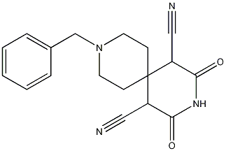 9-benzyl-2,4-dioxo-3,9-diazaspiro[5.5]undecane-1,5-dicarbonitrile CAS#: 189333-46-8