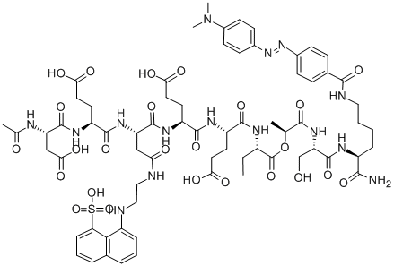 AC-ASP-GLU-ASP(EDANS)-GLU-GLU-ABU-L-LACTOYL-SER-LYS(DABCYL)-NH2 CAS#: 188530-20-3