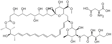 Amphotericin B, N-(1-deoxy-D-fructos-1-yl)-N-methyl-, methyl ester, L- aspartate (1:1) (salt) CAS#: 195193-90-9