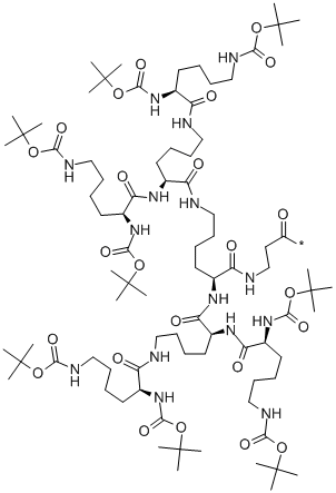 BOC8-LYS4-LYS2-LYS-BETA-ALA-PAM-RESIN CAS#: 178535-18-7