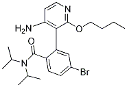 BenzaMide, 2-(4-aMino-2-butoxy-3-pyridinyl)-4-broMo-N,N-bis(1-Methylethyl)- CAS#: 1058129-83-1