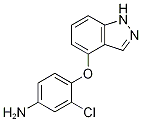 BenzenaMine, 3-chloro-4-(1H-indazol-4-yloxy)- CAS#: 1033810-14-8