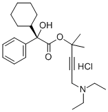 Benzeneacetic acid, alpha-cyclohexyl-alpha-hydroxy-, 4-(diethylamino)- 1,1-dimethyl-2-butynyl ester, hydrochloride, (S)- CAS#: 192204-96-9