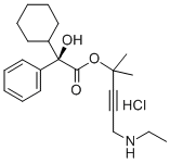 Benzeneacetic acid, alpha-cyclohexyl-alpha-hydroxy-, 4-(ethylamino)-1, 1-dimethyl-2-butynyl ester, hydrochloride, (R)- CAS#: 192204-99-2