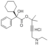 Benzeneacetic acid, alpha-cyclohexyl-alpha-hydroxy-, 4-(ethylamino)-1, 1-dimethyl-2-butynyl ester, hydrochloride, (S)- CAS#: 192204-98-1