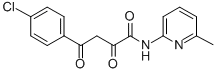 Benzenebutanamide, 4-chloro-alpha,gamma-dioxo-N-(6-methyl-2-pyridinyl) - CAS#: 180537-65-9