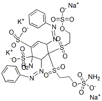 Benzenesulfonic acid, 2,4-diamino-3-4-2-(sulfooxy)ethylsulfonylphenylazo-5-2-sulfo-4-2-(sulfooxy)ethylsulfonylphenylazo-, potassium sodium salt CAS#: 187026-95-5