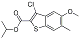 Benzo[b]thiophene-2-carboxylic acid, 3-chloro-5-Methoxy-6-Methyl-, 1-Methylethyl ester CAS#: 1056047-21-2