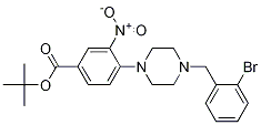 Benzoic acid, 4-[4-[(2-broMophenyl)Methyl]-1-piperazinyl]-3-nitro-, 1,1-diMethylethyl ester CAS#: 1012060-13-7