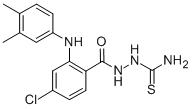 Benzoic acid, 4-chloro-2-((3,4-dimethylphenyl)amino)-, 2-(aminothioxom ethyl)hydrazide CAS#: 195370-38-8