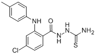 Benzoic acid, 4-chloro-2-((4-methylphenyl)amino)-, 2-(aminothioxomethy l)hydrazide CAS#: 195370-35-5