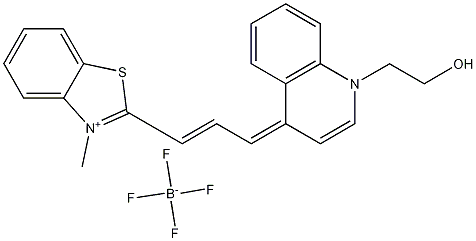 Benzothiazolium, 2-[3-[1-(2-hydroxyethyl)-4(1H)-quinolinylidene]-1-propen-1-yl]-3-methyl-, tetrafluoroborate(1-) CAS#: 1029939-19-2