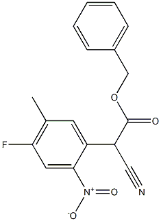 Benzyl 2-cyano-2-(4-fluoro-5-Methyl-2-nitrophenyl)acetate CAS#: 1071974-01-0