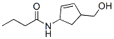 Butanamide,  N-[4-(hydroxymethyl)-2-cyclopenten-1-yl]- CAS#: 199395-81-8
