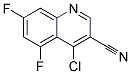 4-CHLORO-5,7-DIFLUORO-QUINOLINE-3-CARBONITRILE CAS#: 1016819-82-1