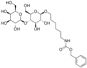 Carbamic acid, 6-(4-O-.beta.-D-galactopyranosyl-.beta.-D-glucopyranosyl)oxyhexyl-, phenylmethyl ester CAS#: 184293-94-5