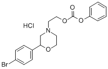 Carbonic acid, 2-(2-(4-bromophenyl)-4-morpholinyl)ethyl phenyl ester,  hydrochloride CAS#: 185759-06-2