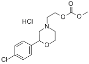 Carbonic acid, 2-(2-(4-chlorophenyl)-4-morpholinyl)ethyl methyl ester,  hydrochloride CAS#: 185759-09-5