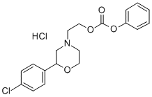 Carbonic acid, 2-(2-(4-chlorophenyl)-4-morpholinyl)ethyl phenyl ester,  hydrochloride CAS#: 185759-05-1