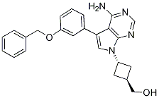 CyclobutaneMethanol, 3-[4-aMino-5-[3-(phenylMethoxy)phenyl]-7H-pyrrolo[2,3-d]pyriMidin-7-yl]-, trans- CAS#: 194788-06-2