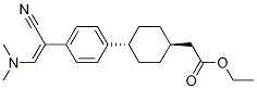 Cyclohexaneacetic acid, 4-[4-[(1Z)-1-cyano-2-(diMethylaMino)ethenyl]phenyl]-, ethyl ester, trans- CAS#: 1031336-86-3