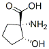 Cyclopentanecarboxylic acid, 1-amino-2-hydroxy-, (1S,2R)- (9CI) CAS#: 197247-93-1
