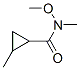 Cyclopropanecarboxamide, N-methoxy-N,2-dimethyl- (9CI) CAS#: 192644-20-5