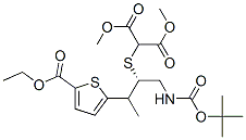 DIMETHYL 2-[(S)-1-(TERT-BUTOXYCARBONYLAMINOMETHYL)-2-(5-ETHOXYCARBONYL-2-THIENYL)PROPYLTHIO]MALONATE CAS#: 186521-41-5
