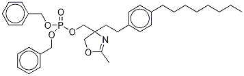 Dibenzyl {2-Methyl-4-[2-(4-octylphenyl)ethyl]-4,5-dihydro-1,3-oxazol-4-yl}methyl Phosphate CAS#: 1065472-74-3