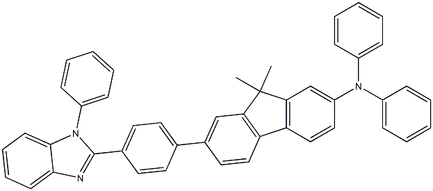 EFIN , 9,9-diMethyl-N,N-diphenyl-7-(4-(1-phenyl-1H-benzo[d]iMi CAS#: 1010821-26-7