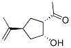 Ethanone, 1-[2-hydroxy-4-(1-methylethenyl)cyclopentyl]-, [1S-(1alpha,2alpha,4beta)]- CAS#: 182700-02-3